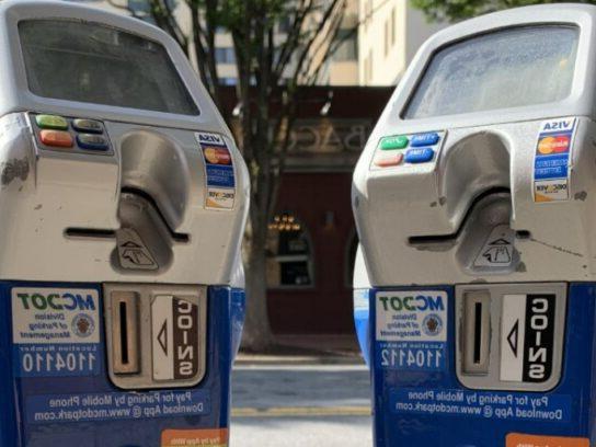 photo of Montgomery County street parking meters